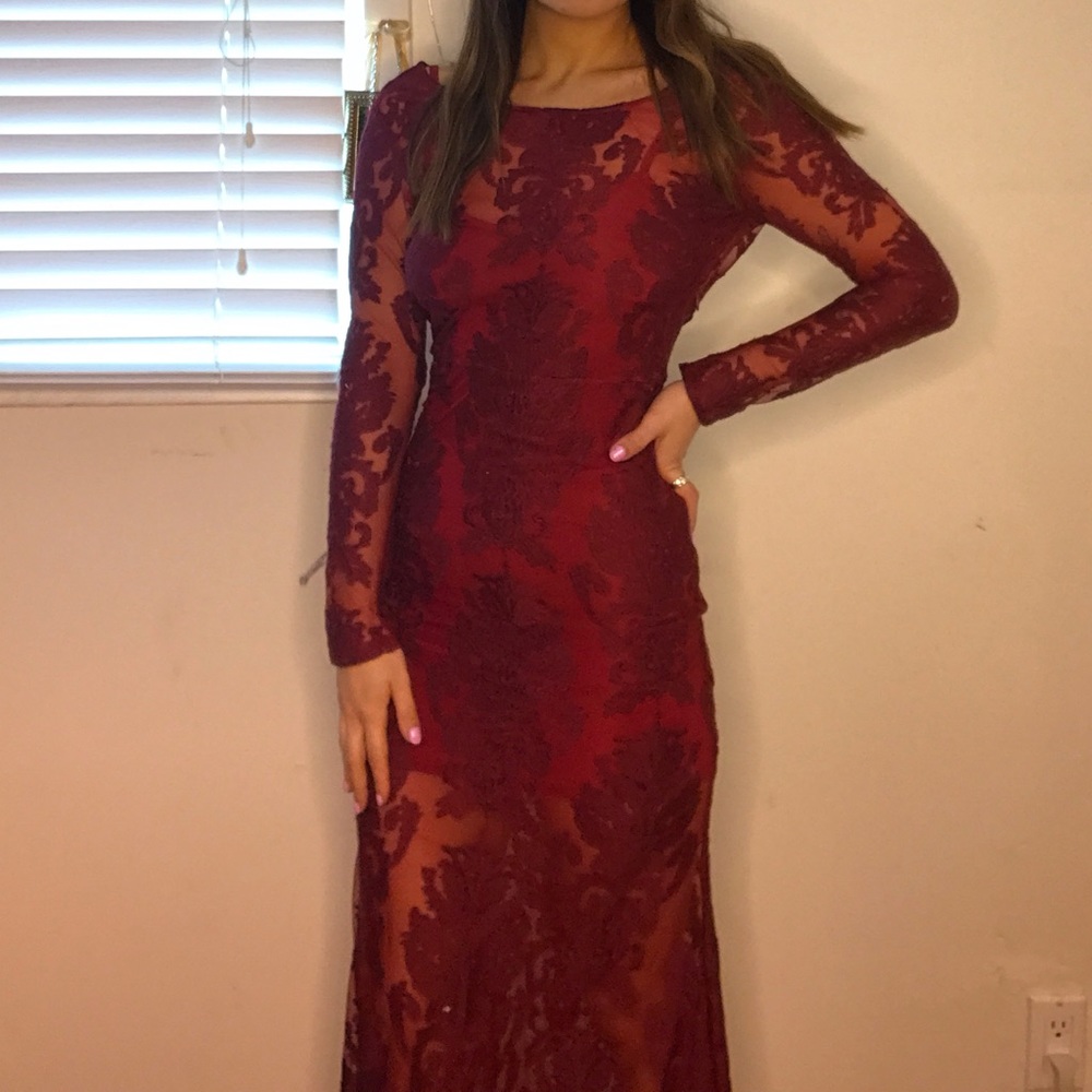 Love & Lemon’s Maroon Dress